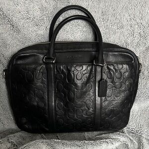 Coach Slim Brief in Signature Leather F71798
